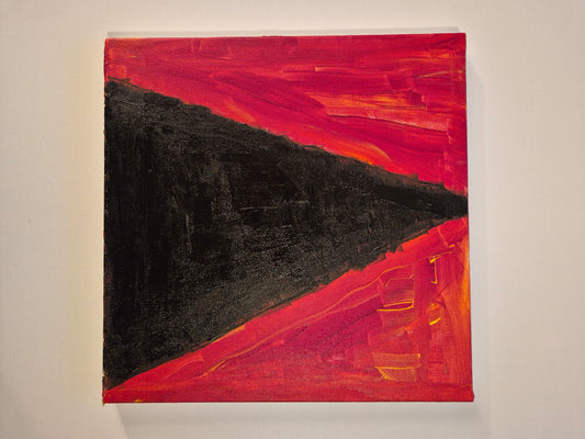 Veien og livet - Akrylmaleri i størrelse 30 x 30 cm