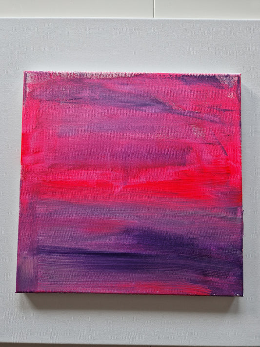 Lys fra en døende sol - Akrylmaleri i str 30x30cm