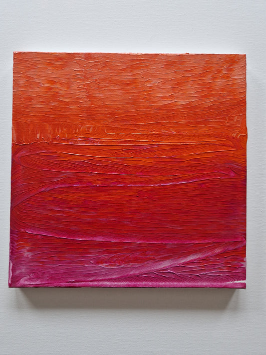 Rosenrødt - Akrylmaleri størrelse 30x30 cm