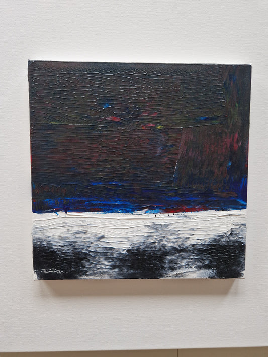 Glansen i havet - Mål akrylmaleri 30x30cm