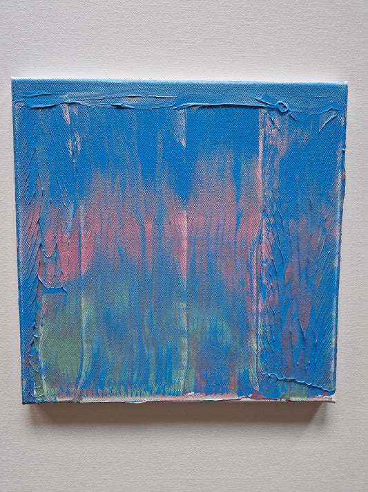 Fossefall Akrylmaleri størrelse 30x30 cm