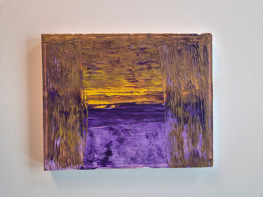 Utsyn til en verden - Akrylmaleri i størrelse 24 x 30 cm