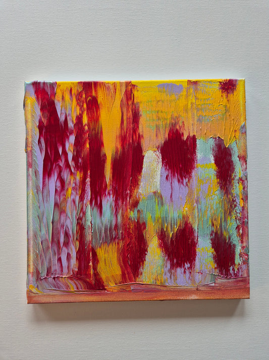 Livet akrylmaleri - størrelse 30x30cm