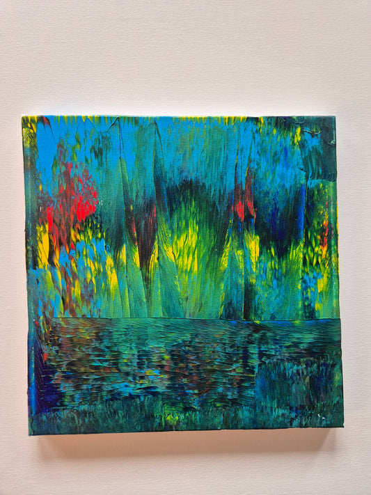 Refleksjoner - Akrylmaleri i størrelse 30x30cm